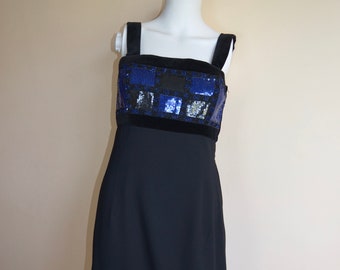ESCADA/ エスカーダ/ビーズ装飾 スリップドレス/サイズ:M ESCADA ヴィンテージ スパンコール ビーズドレス / 80年代 90年代