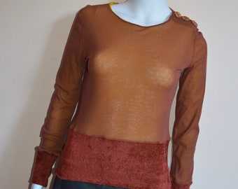 Siateczkowy top Jean Paul Gaultier