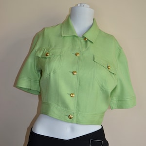 Chaqueta recortada Moschino