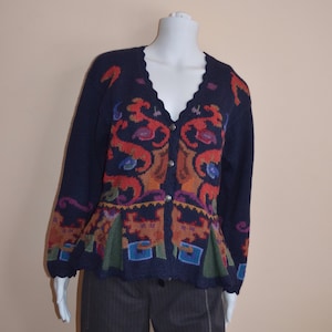 Vintage alpaca cardigan