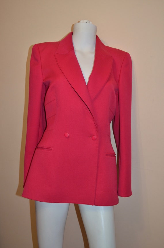 Claude Montana hot pink blazer