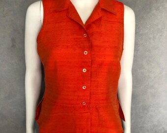 Vintage Moschino wild silk blouse