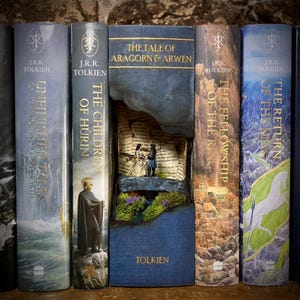 Rincón de libros personalizado de El Señor de los Anillos de la Tierra Media