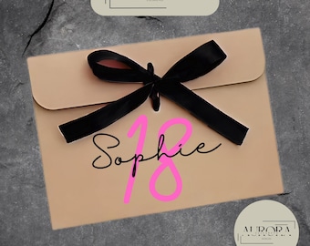 Personalized Birthday Money Wallet: Gift Card Envelope