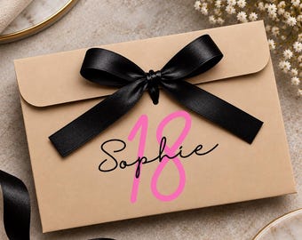 Personalized Birthday Money Wallet: Gift Card Envelope