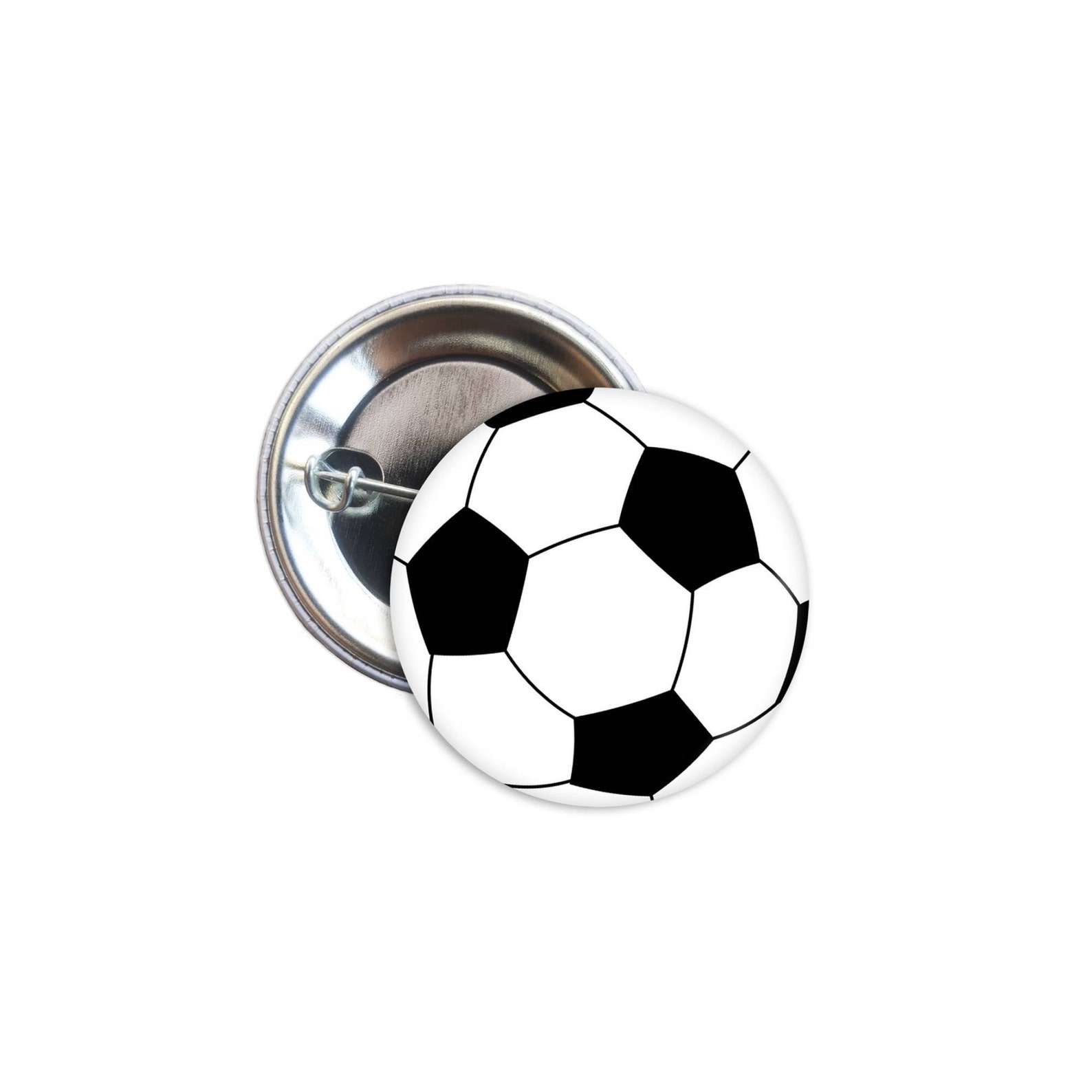Soccer Ball Pin Buttons 11/2 inch 2 for 3.00 1 Etsy