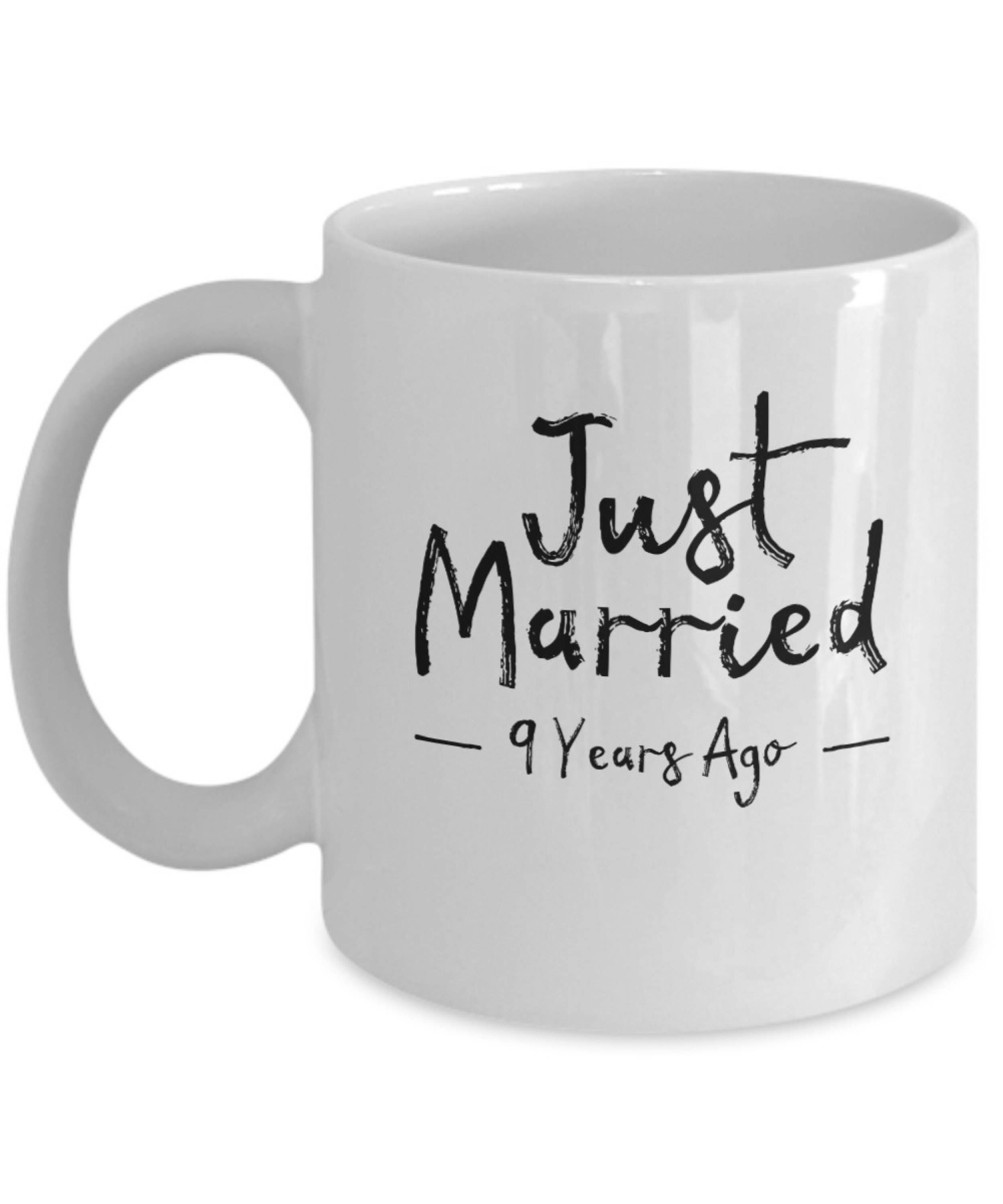 9. Hochzeitstag Geschenke gerade geheiratet 9 Jahren Becher Etsy