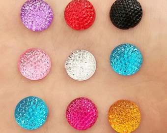 DIY 40pcs AB resin horse eye Rhinestone Flatback Wedding decoration buttons D571