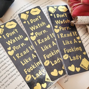 My Books are Filthy Bookmark, Dark Romance Bookmark, Adult Humour Bookmark, Bookshelf Bookmark, Bookstagram Bookmark, Galentines Bookmark image 6