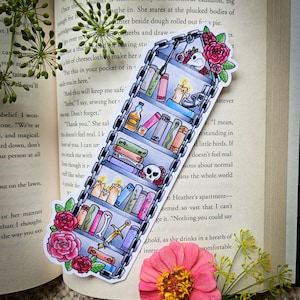 Dark Romance Bookmark, Gothic Bookmark, Bookshelf, Modern Romance, Gifts for Readers, Reader Gifts