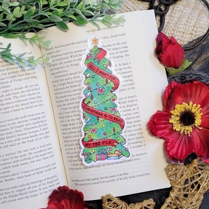 Bookish Christmas Tree Bookmark, All I Want for Christmas is to Read My TBR Pile, Bookish Gifts, Holiday Bookmark, Stocking Stuffer image 4