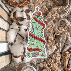 Bookish Christmas Tree Bookmark, All I Want for Christmas is to Read My TBR Pile, Bookish Gifts, Holiday Bookmark, Stocking Stuffer image 2