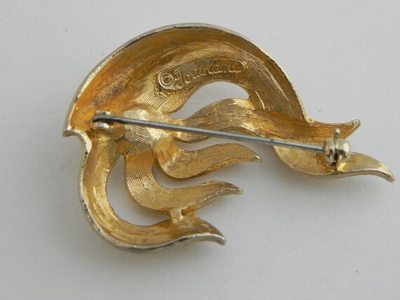 TORTOLANI Brooch, Abstract, Flame, Blowing Wind, … - image 4