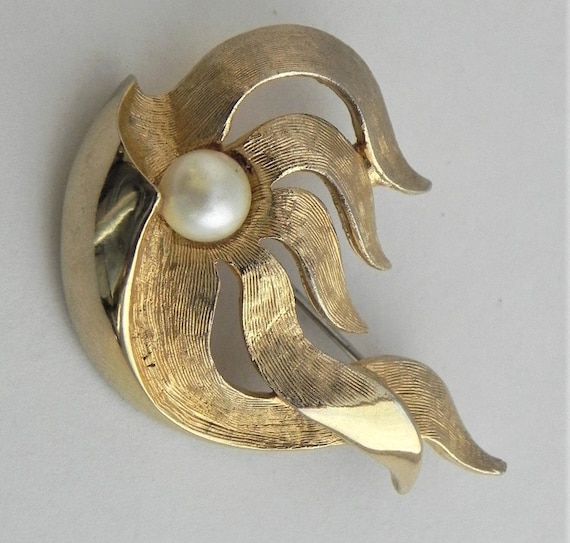 TORTOLANI Brooch, Abstract, Flame, Blowing Wind, … - image 2