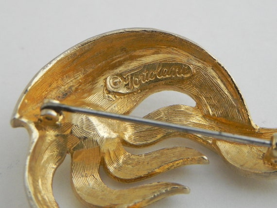 TORTOLANI Brooch, Abstract, Flame, Blowing Wind, … - image 8