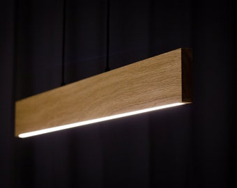 DIMMBAR Moderne LED Pendelleuchte - Holzlampe