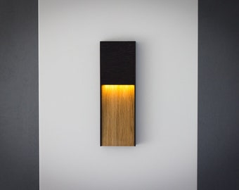 Applique murale LED AmberLight NERO Slim - Applique murale en chêne