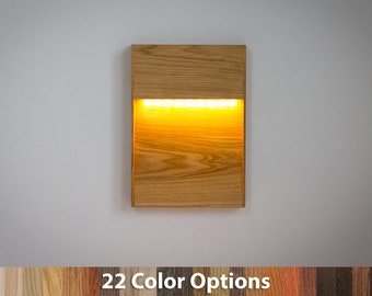 LED Wall Sconce AmberLight - Oak Wall Light