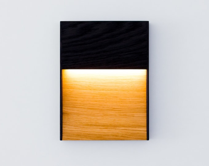 LED Wall Sconce AmberLight NERO - Oak Wall Light