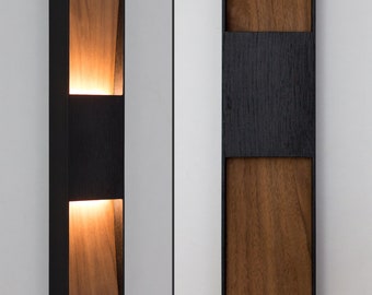 DUALITY Walnut Wall Light - LED Sconce