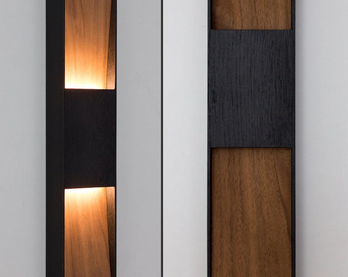 DUALITY Walnut Wall Light - LED Sconce