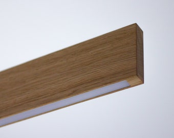 DIMMABLE Modern LED Pendant Light - Wooden Lamp