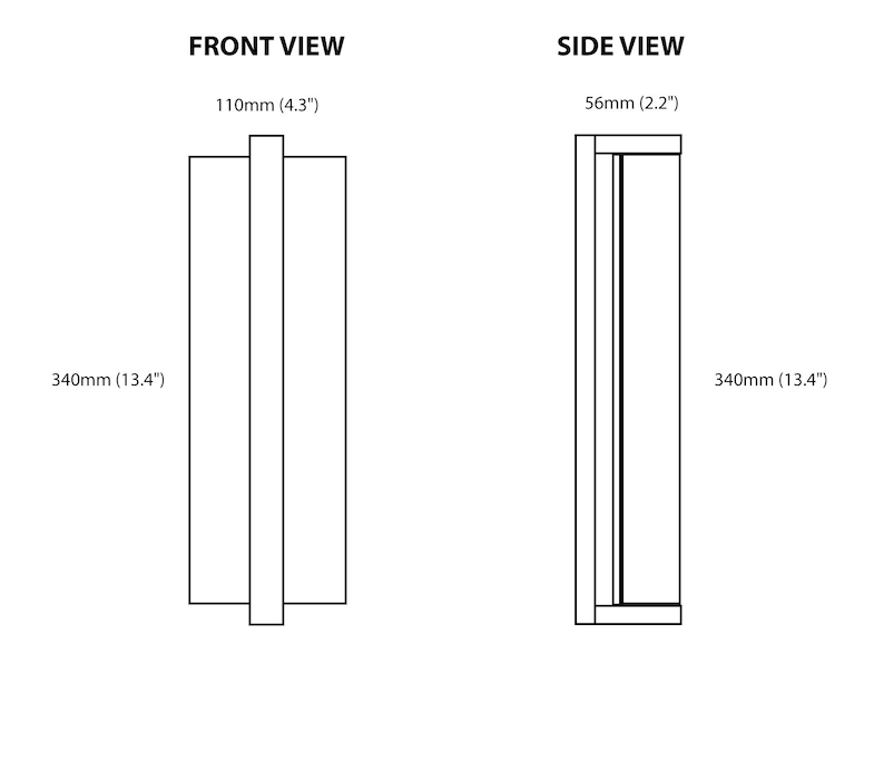 VERTICAL LED-Wandlicht Moderne minimalistische Wandleuchte Bild 8