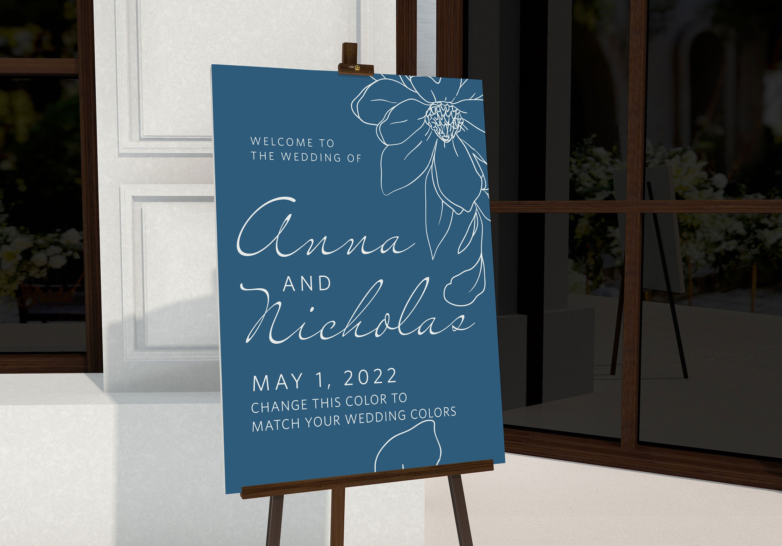 Welcome Wedding Signs 18x24 or 24x36. Personalized and Custom Foam