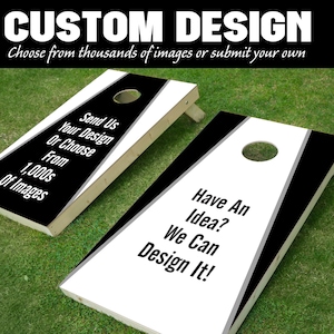 Custom Vinyl Decal Cornhole Wrap - Set of (2) - 24"x48" Wraps - Board NOT Included