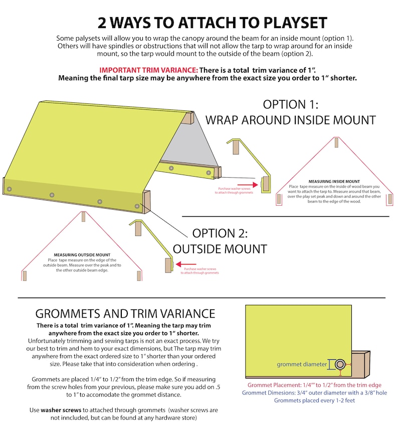 Custom Flower Kaleidascope Tarp Canopy for Outdoor Playset Etsy