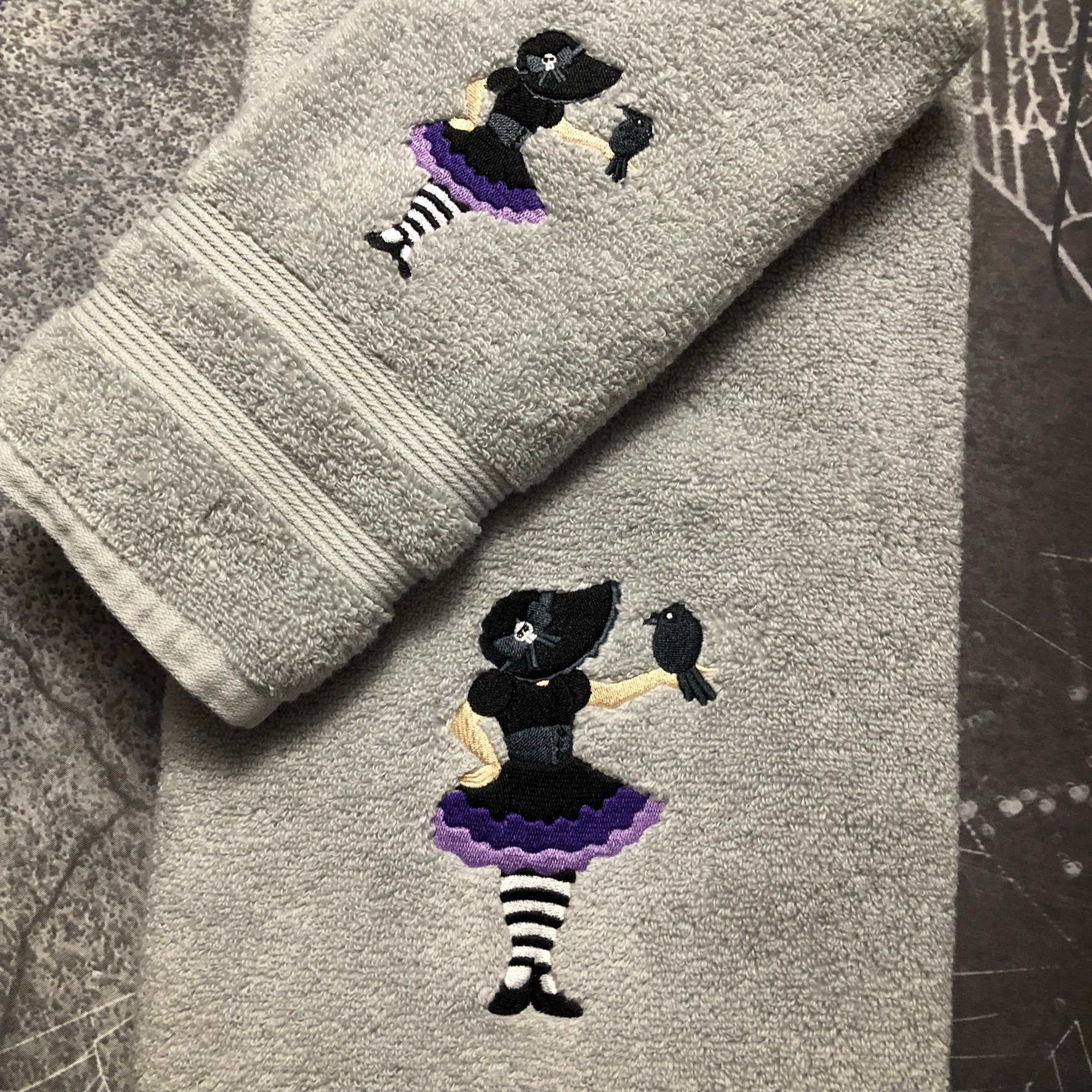 Gothic Bath Towel Set pastel goth bathroom decor witchy Etsy