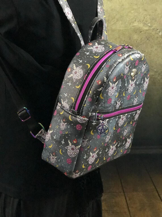 mini goth backpack