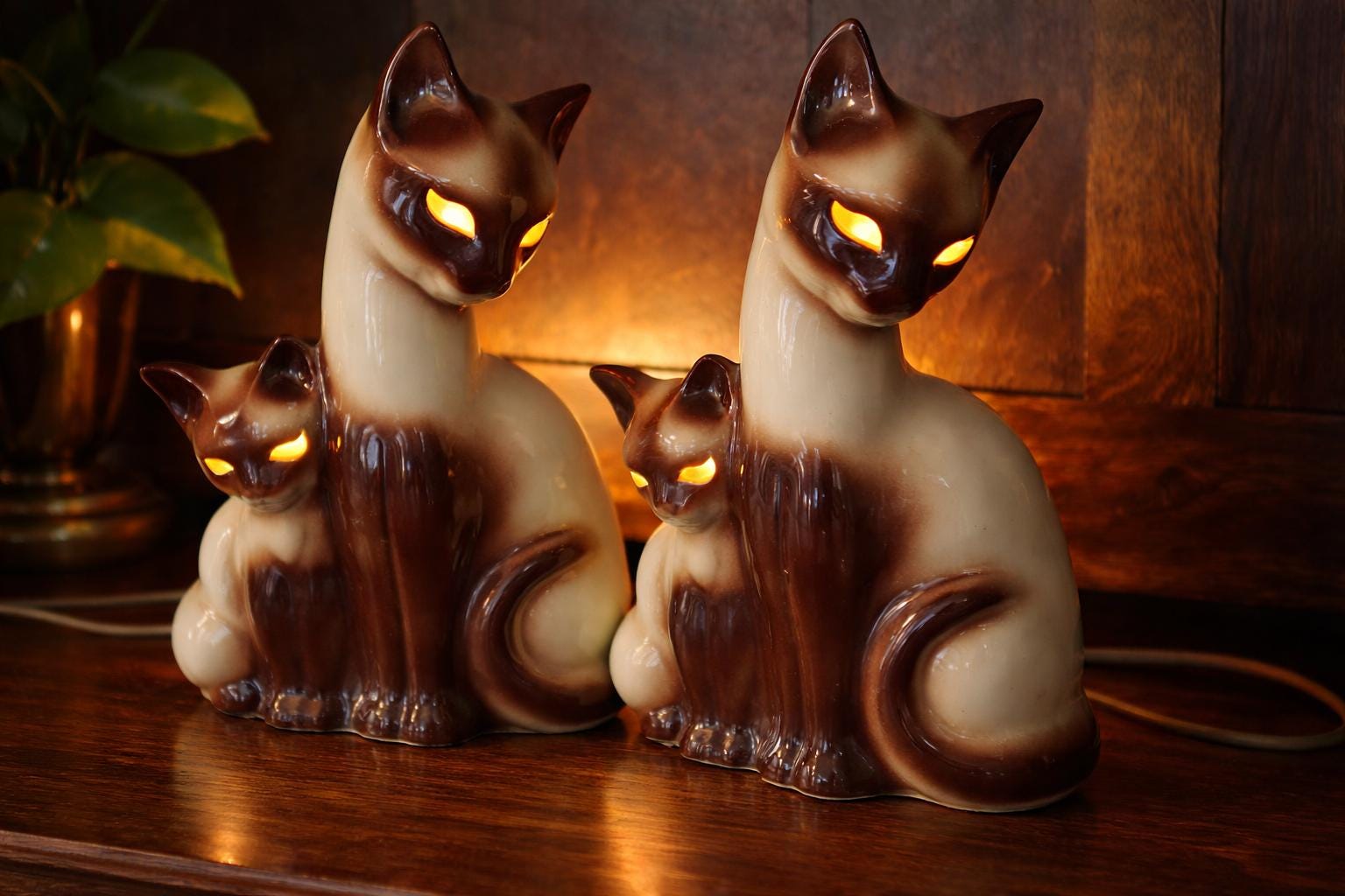 Kron Siamese Cat Tv Lamp - Etsy