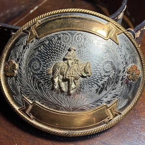 Western German Silver Belt Buckles - Etsy display picture 2