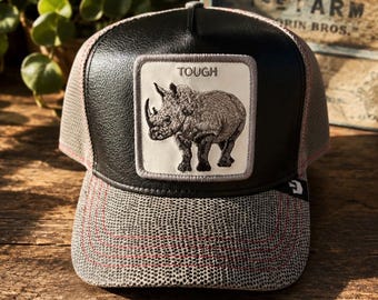 Gorra de camionero Goorin Bros “Mess With The Horns” TOUGH Rhino de edición limitada
