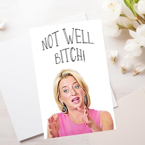 Dorinda Medley, RHONY, carte de rétablissement, salutation, maladie, amie, vraies femmes au foyer de New York, bravo, amitié, garce pas bien, fan