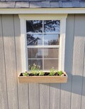 CEDAR Window or Fence Flower Box, Flared Design, Hardware Included
