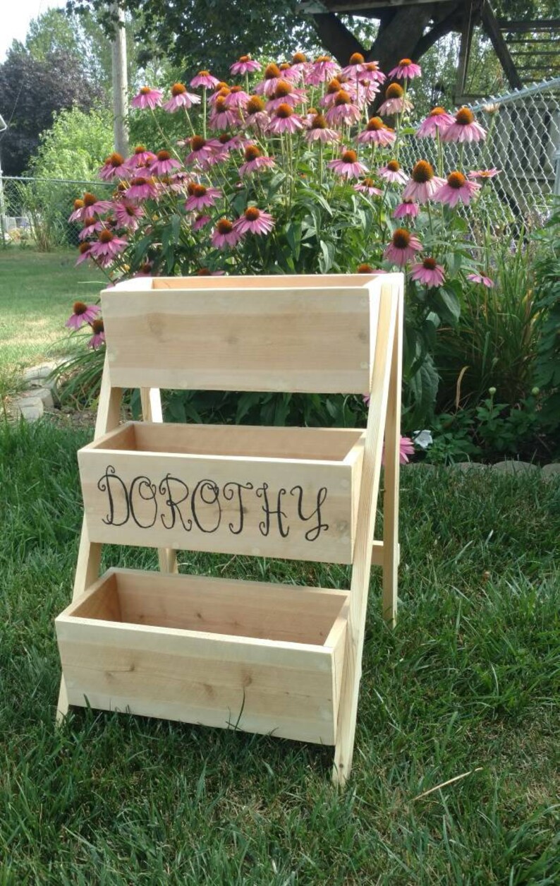 3 or 4 Tier Cedar Planter