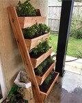Living Wall, Vertical CEDAR Planter Box Ladder, (Larger Sizes),Sustainable