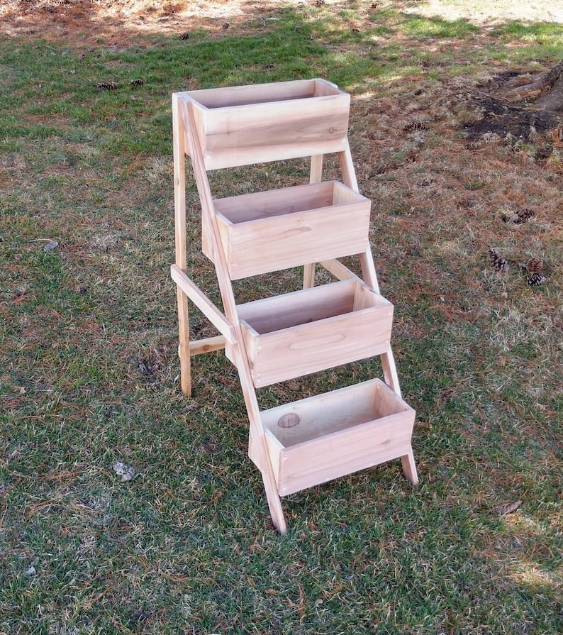3 or 4 Tier Cedar Planter