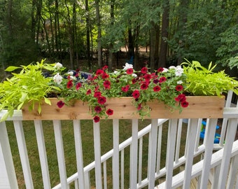 CEDAR Rail Top Planters (Note Rail Width on Order)