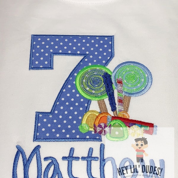 Boys Candy birthday shirt, Candy store birthday shirt, Blue Candy birthday romper