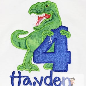 Boys Dinosaur birthday shirt, Roar I'm 4 dinosaur birthday shirt, Dino birthday shirt, 4th T-Rex birthday shirt