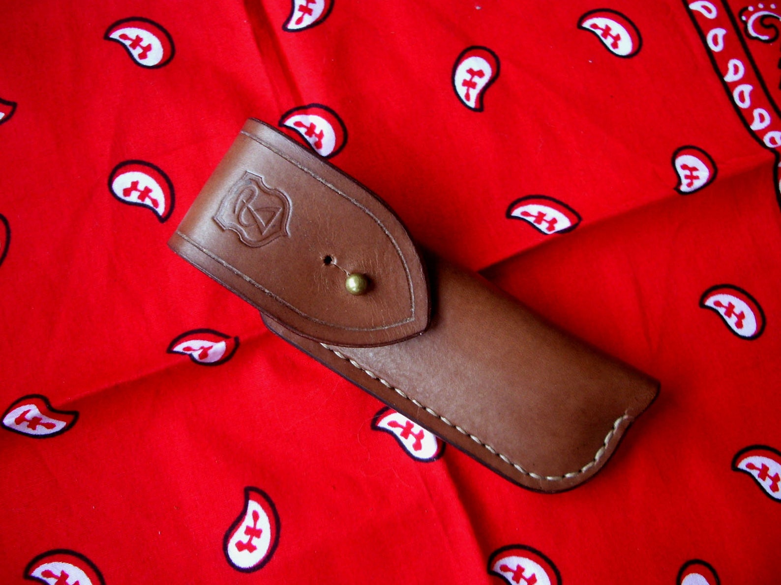 Leather knife belt pouch / folding knife sheath Etsy