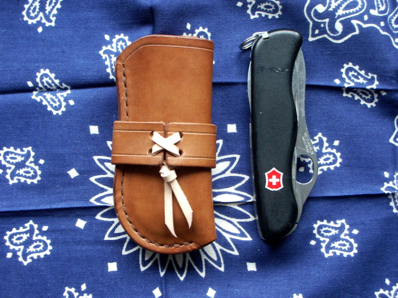 Wild west style leather belt knife pouch / Mexican loop knife Etsy