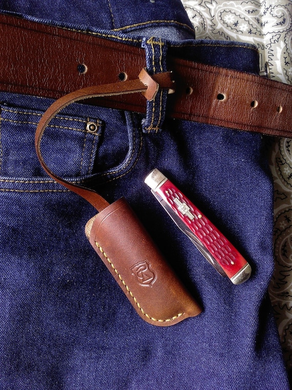 Buckaroo Leather Belt Pouch For Phone Combination Square Holster