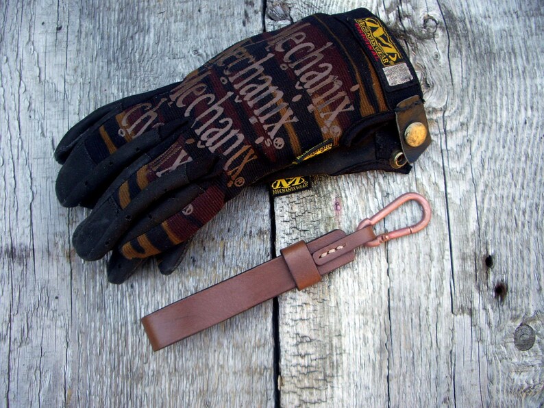 Leather glove holder / leather glove keeper / leather glove Etsy