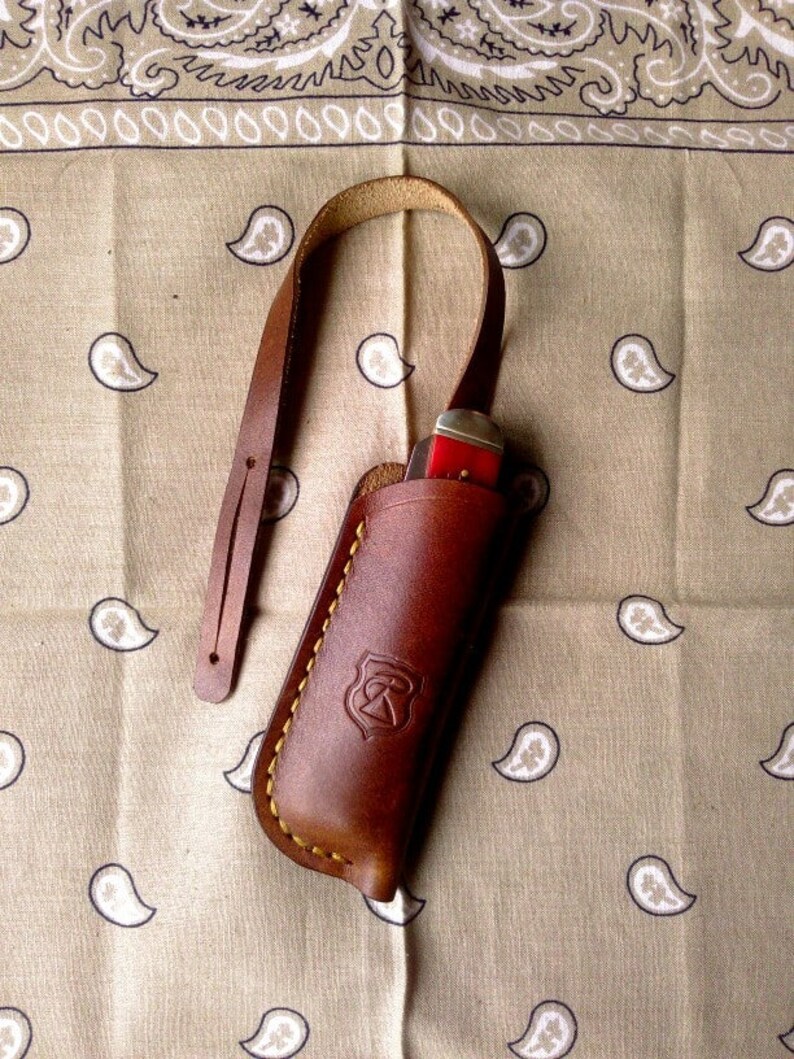 Buckaroo knife pouch / cowboy pouch / knife holder / pocket Etsy