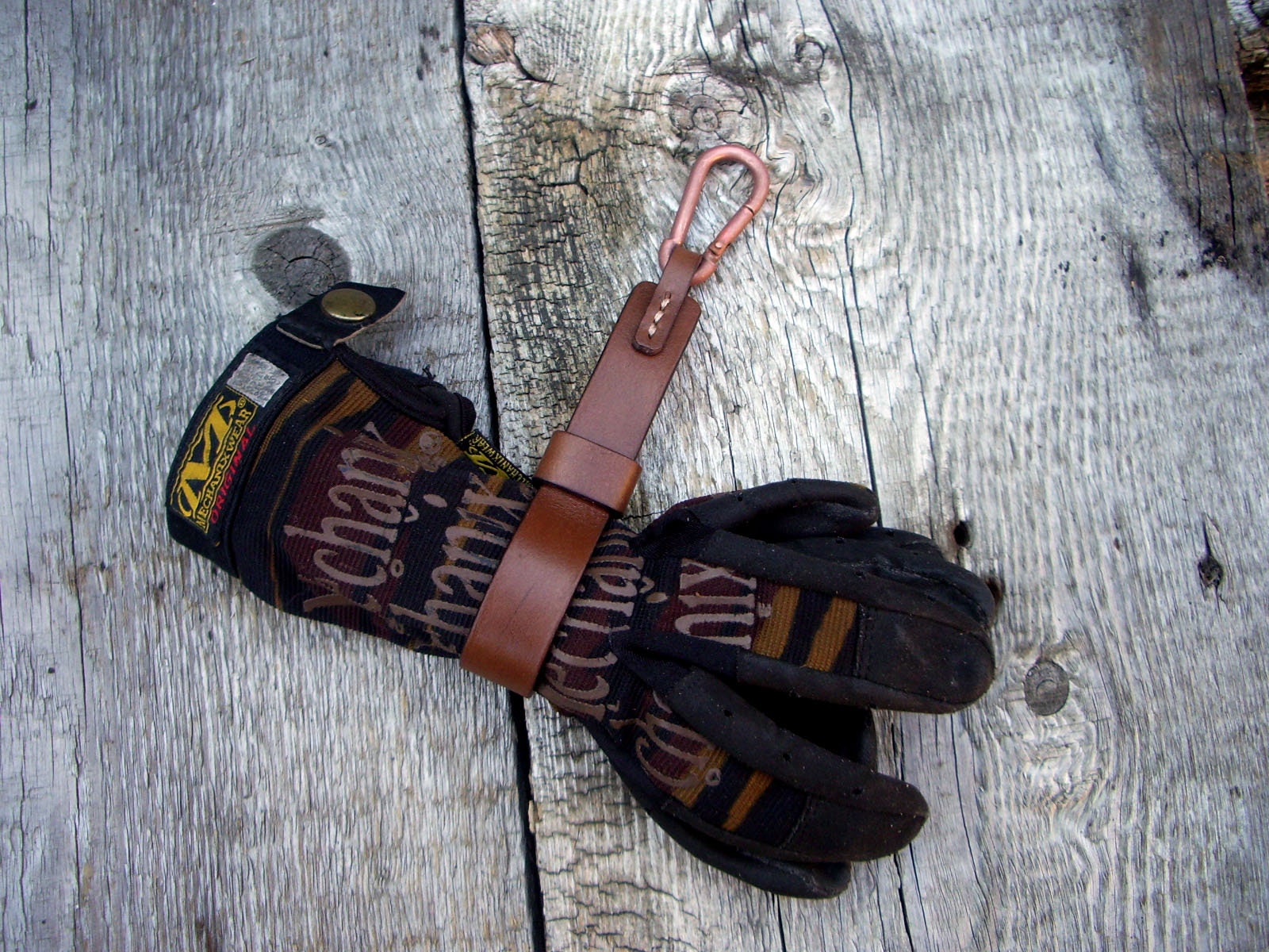 Leather glove holder / leather glove keeper / leather glove Etsy