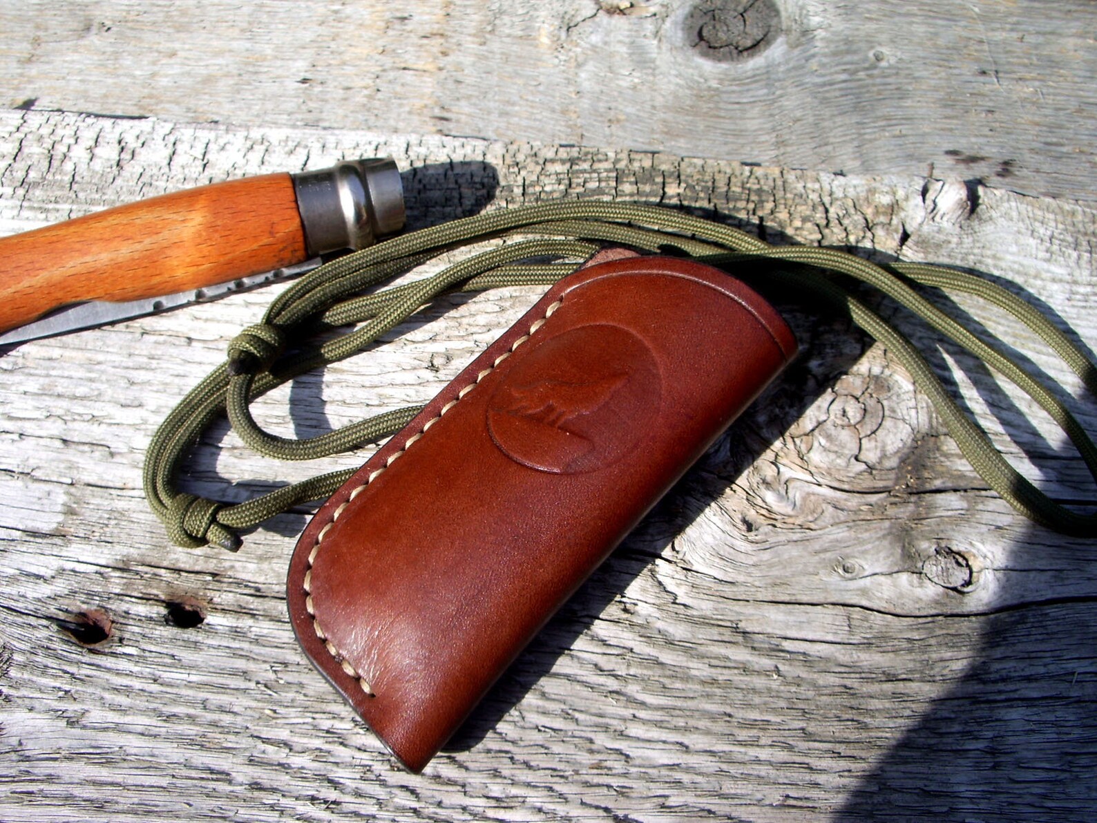 Leather folding knife pouch / folding knife sheath Etsy